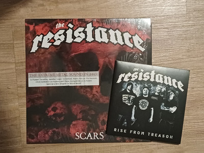 LP+Doppell 7'' vinyl THE RESISTANCE ''Scars'' +'' Rise from treason''  2013 Edel rec.