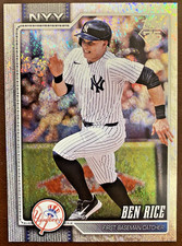 2026 Topp Series 1 Celebration Ben Rice Confetti Foil #133 New York Yankees