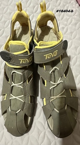 Teva women’s gray & yellow sandals USA size 9 Shock Pad China - Picture 7 of 8