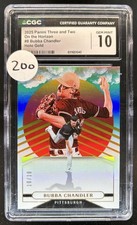 2025 Panini Three and Two Bubba Chandler On The Horizon Holo Gold #/10 CGC 10