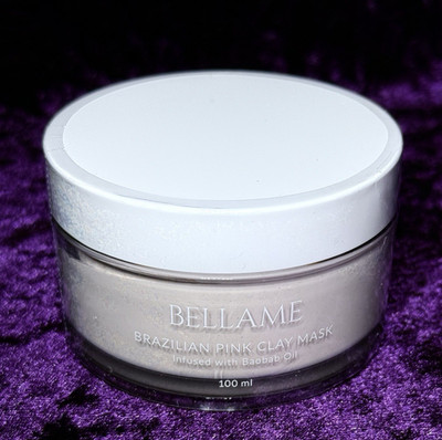 Bellame Clay Mask Brazilian Pink INFUSED WITH BAOBAB OIL 100 ml Sealed