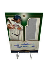 Johnny Damon 2021 Topps Definitive Emerald Patch Auto /10 #DARC-JDA Red Sox