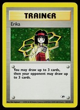 Pokemon Card Gym Heroes Erika 16/132 Unlimited Holo Rare SWIRL on eBay