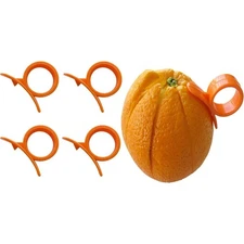 4 Round Citrus Fruit Peelers Easy Grip Handheld Kitchen Tool