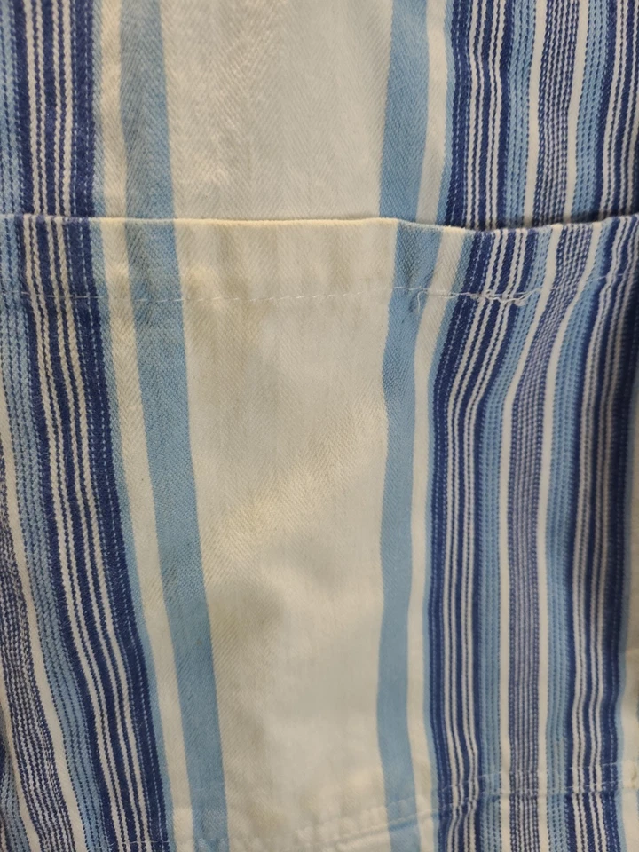William-sonoma Cooking Appron Unisex Kitchen Apron blue and white used - Image 3 of 4