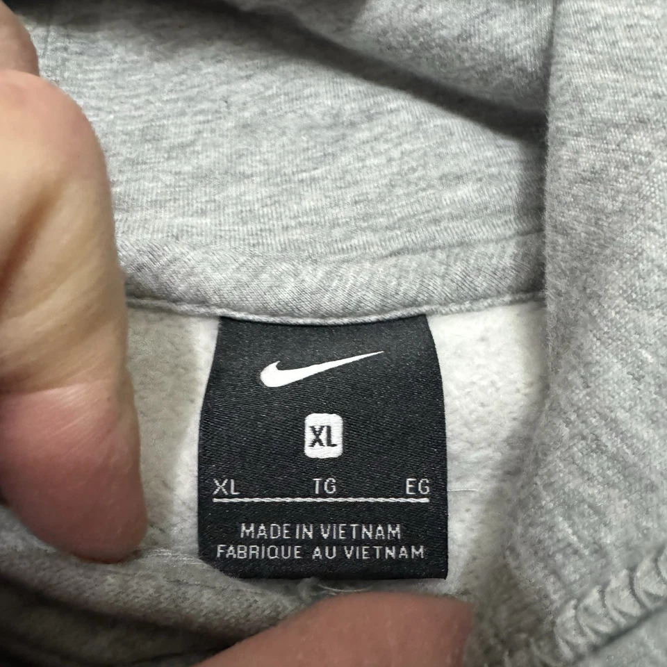 Sudadera con Capucha Michigan Wolverines Para Hombre XL Gris Jordan Retro Club Polar Colegio Foto 2 de 4