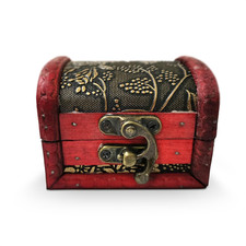 Small Treasure Chest Box - 3.15" X 2.36" X 2.36" Mini Treasure Chest