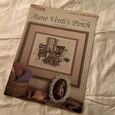 Aunt Verdi's Porch #2 Cross Stitch 1986 Vaughan Leisure Arts Leaflet 448 