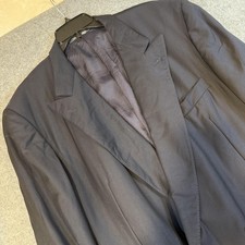 Ermenegildo Zegna Suit Jacket Mens 48 Navy Wool Double Breasted Tindari Italy