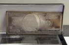 1999 Washington Mint 4 oz .999 Silver $100 Franklin Currency Bill Design