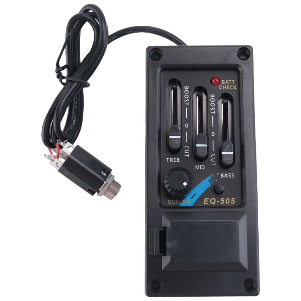 EQ-505 Guitar Pickup 3 Bands EQ Equalizer Left Hand Acoustic Guitar Preamp1550 - image 2 of 4