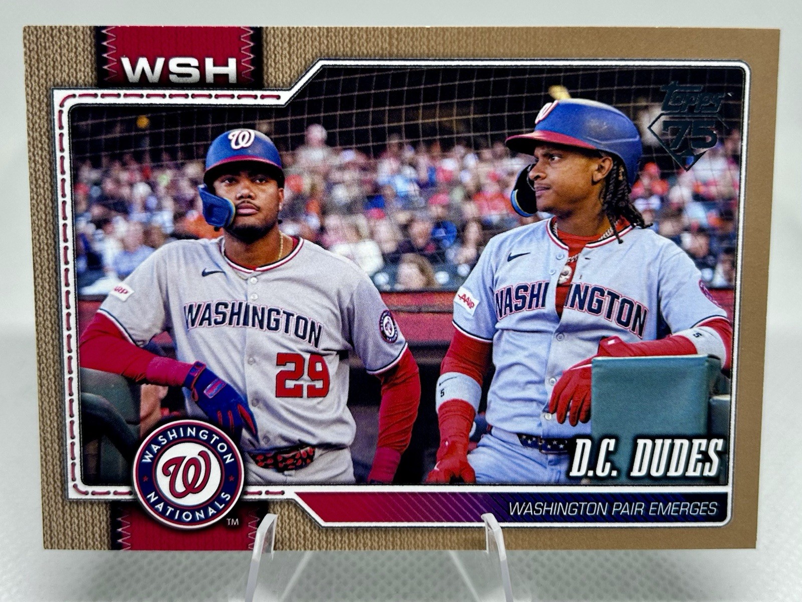 James Wood/CJ Abrams - DC Dudes - Gold Border /2026 - Topps Series 2 #499