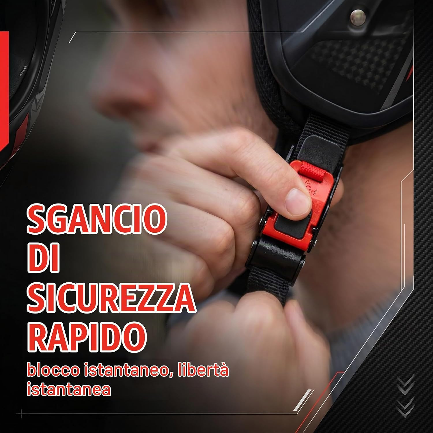 Gancio per Casco Moto - 2 Pezzi con Chiusura Rapida foto 5