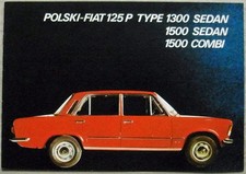 POLSKI FIAT 125p 1300 1500 Sedan Combi Car Sales Brochure c1980 Dutch Text