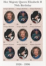 Antigua Barbuda 1996 Queen Elizabeth 70th Birthday, MNH