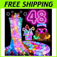 Light Up Goodie Bag Stuffers - 48 PCS Sensory Toys