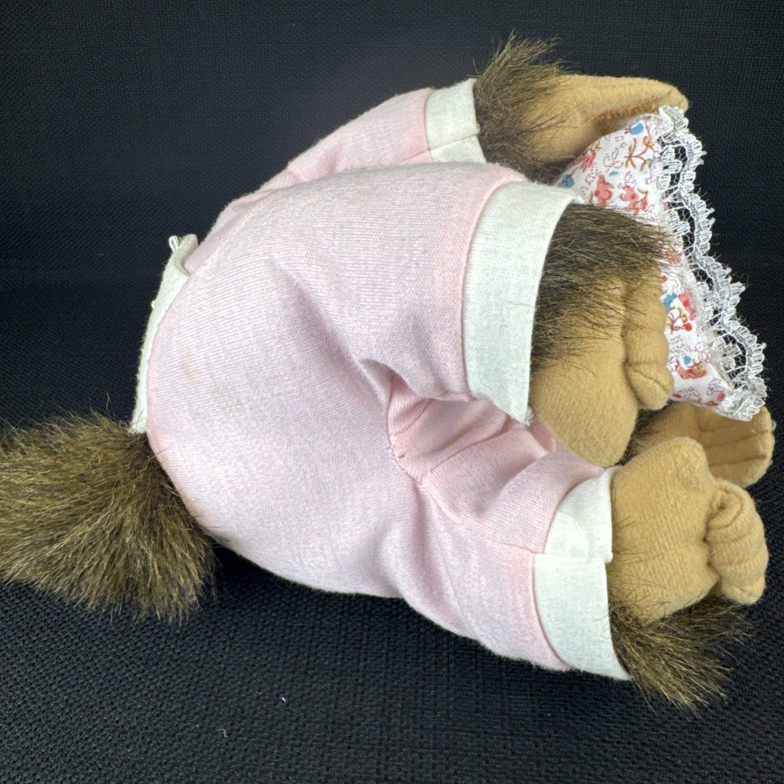 Hosung Baby Monkey Pacifier Pink Pillow 10" Plush Stuffed Animal Vintage 1994