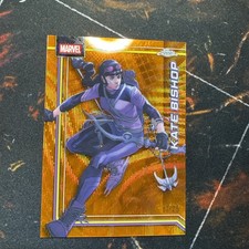 2026 Topps Chrome Marvel Comics #63 Kate Bishop Orange Wave Refractor /25