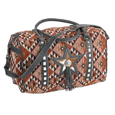 OH OHLAY OHV306 DUFFEL Upcycled Wool Hair-on Genuine Leather women bag western
