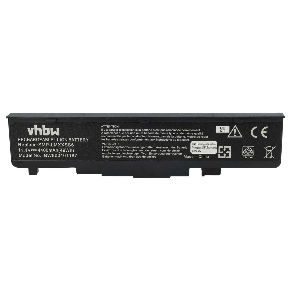 Akku für Fujitsu-Siemens Amilo Pro V2030 V2035 V2055 V3515 4400mAh 11,1V - Bild 3 von 4