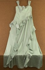 Azazie Womens Size 6 Sage Sloane A-Line Sweetheart Neckline Chiffon Dress New