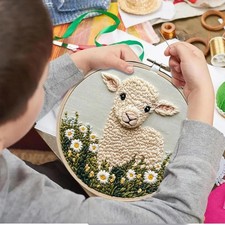 Embroidery Kit Punch Needle Stitching Needle Pen Weaving Knitting Sewing Tool