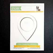 SUPER GEOTAG Simon Says Stamp! Cutting Die Yiu Are Here Location Map Cache bb235
