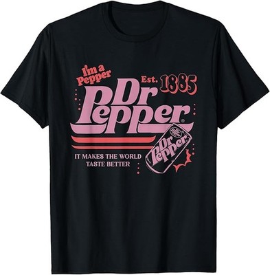 Dr. Pepper Retro Pop Makes The World Taste Better T-Shirt Size S-4XL