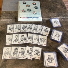 1986-87 Kraft Drawings Hockey Card Complete Set With Album.