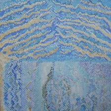 Abstract Landscape Painting 36 in x 36 in oil on Canvas by Catherine Rose Chiara