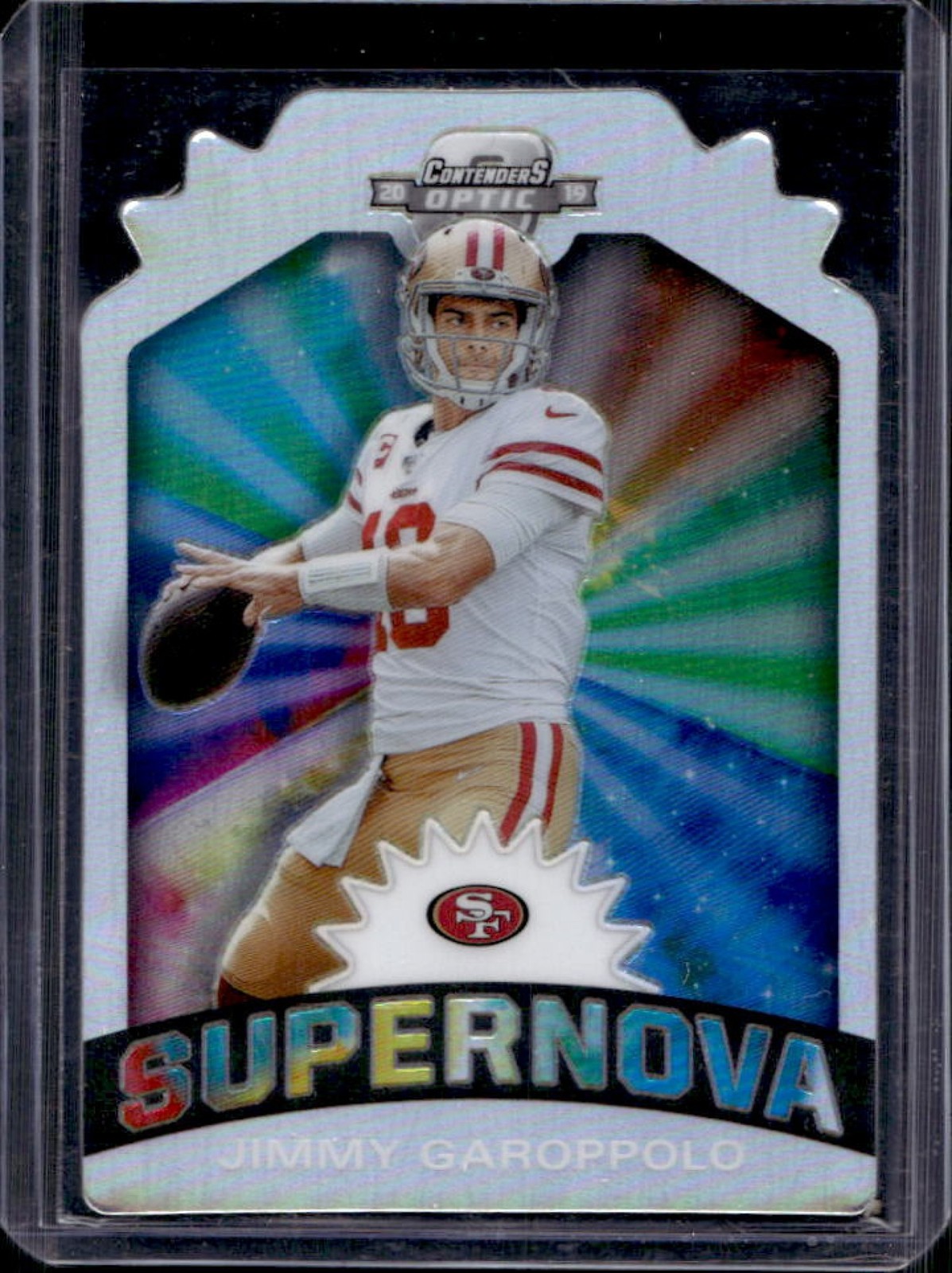 2019 Contenders Optic Jimmy Garoppolo Supernova Die Cuts #S-JG 49ers