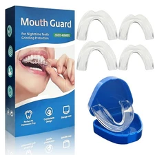 Night Guard for Teeth Grinding  Clenching – BPA-Free Dental Mouth Guard for S...