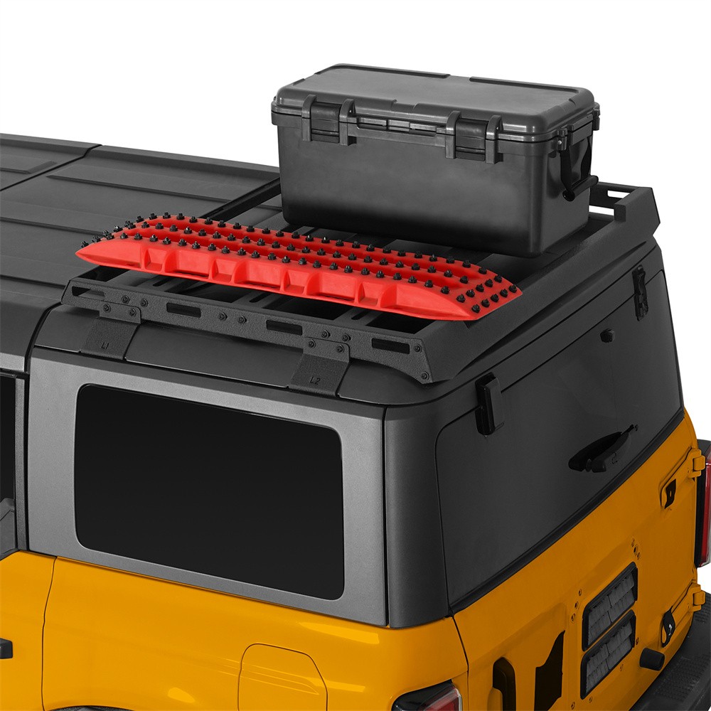 Heavy Duty Rear Roof Rack Cargo Basket For 2021-2025 Ford Bronco 4-Door Hard Top