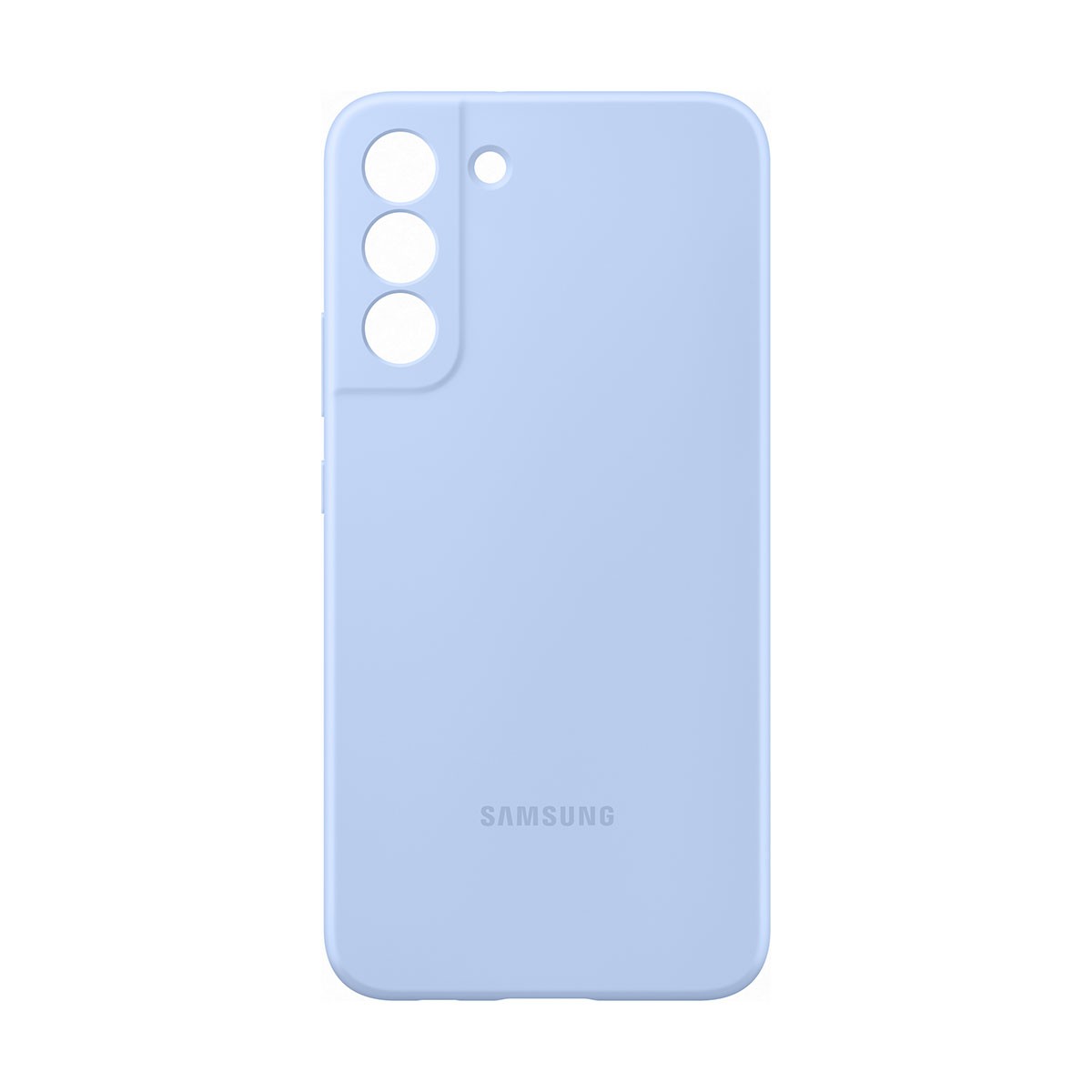 Coque Silicone Galaxy S22 Plus Bleu Clair Coque Arrière Flexible Compatible Induction