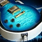 Custom Shop LP Blue Burst Left Hand Electric Guitar HH Pickups Sale