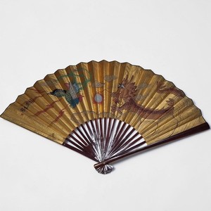 Vintage Large Chinese Oriental Asian Wall Fan Decor Dragon Pearl Wisdom 30x52"