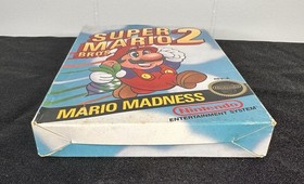 NES Nintendo Super Mario Bros 2 Game Box Foam Bag Manual ONLY 