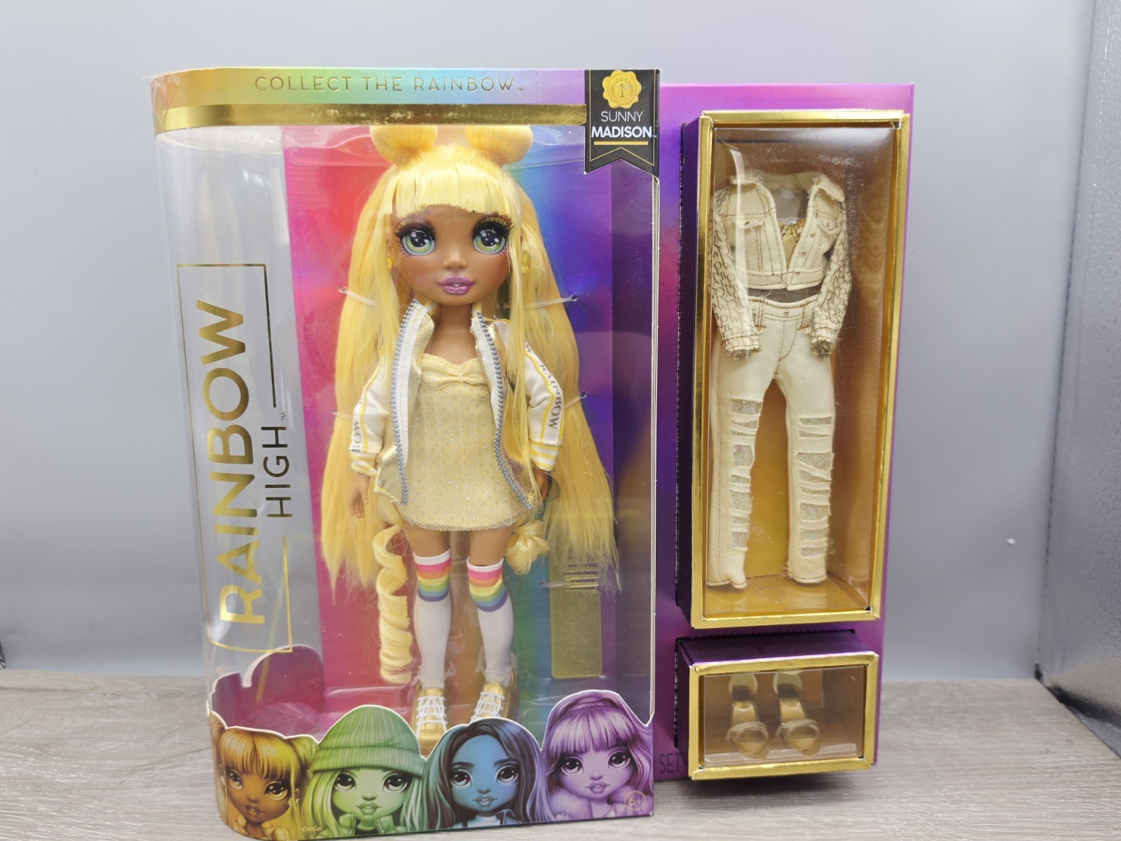 Детские аксессуары для кукол 2020 Rainbow High Sunny Madison Doll Extra Outfit Set Series 1