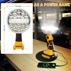 Cordless LED Work Light for Dewalt 20V Max Li-ion Battery 30W 2000LM Flashlight — photo 7