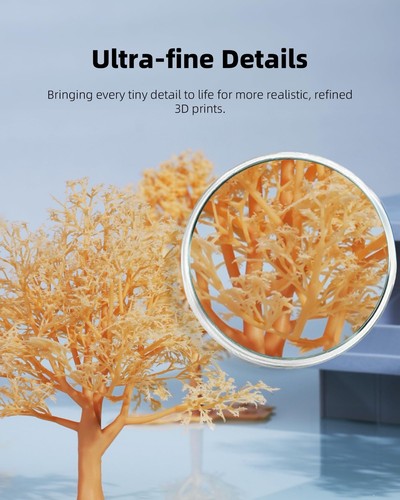 Inslogic 1KG High Detail Resin 3D Printer Resin Detail 3D Printing LCD Grey - Afbeelding 4 van 6