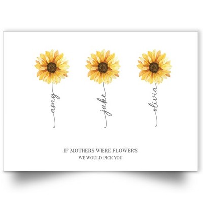 Personalisiertes Muttertag Poster Wandbild Geschenk für Mama Nanny Mama A5-A1