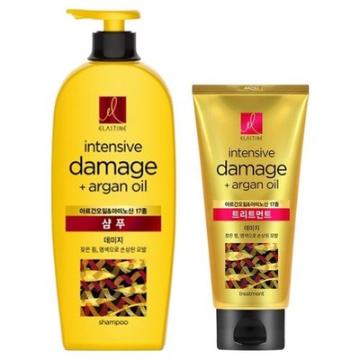 Elastine Moroccan Argan Oil Damage Shampoo 680ml + 300ml