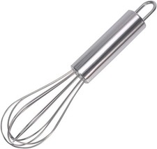 Stainless Steel Small Whisk, 6 inches  For Cooking, Cheese, Coffee, Flour,