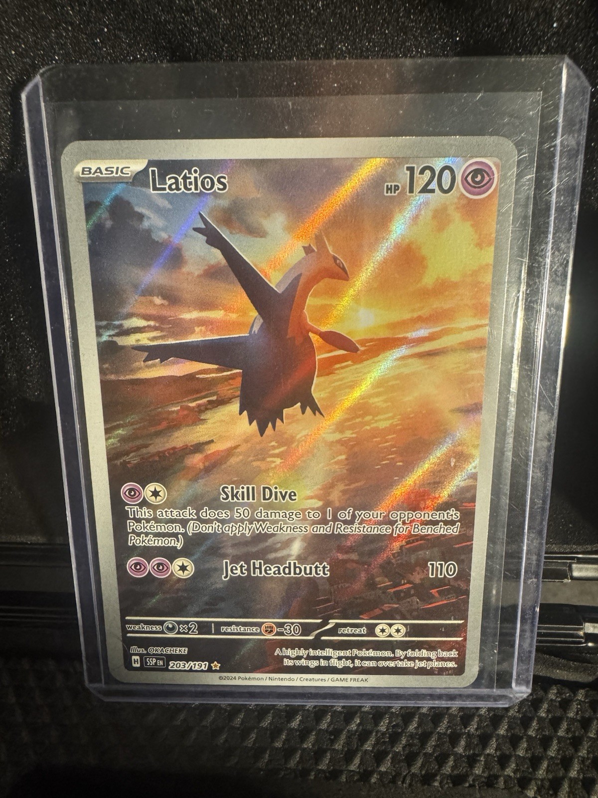 Pokemon Latios Surging Sparks Illustration Rare 203/191