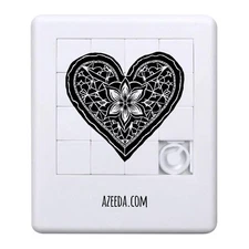 'Heart with Flower' Sliding Puzzle (PZ00034016)