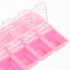 4 Pcs/pack Nail Compartment Storage Kit Box Organizer Container for