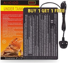 【BUY 1 GET 1 FREE】 Lizard Vivarium Tank Warmer - 16W Heated Mats for Reptiles