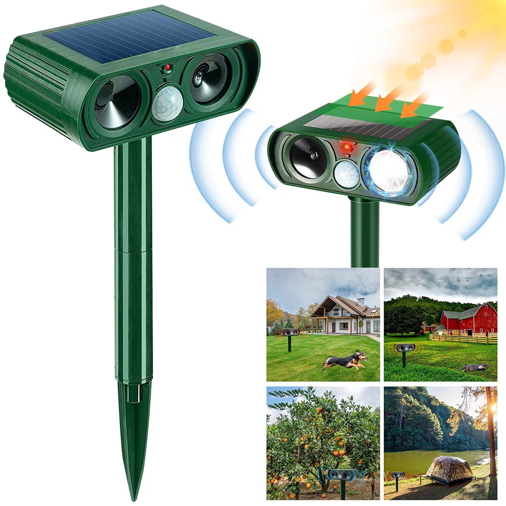 Dornengitter Gegen Katzen SOLAR TIERVERTREIBER ULTRASCHALL Abwehr Marder Katzen Hunde Abwehr Schreck Grün EUR 17,12 Katzen Abwehr Aussen - Foto 8