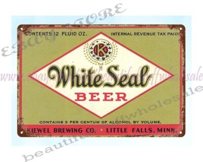 1930s White Seal Beer Kiewel Brewing Co Little Falls Minnesota
