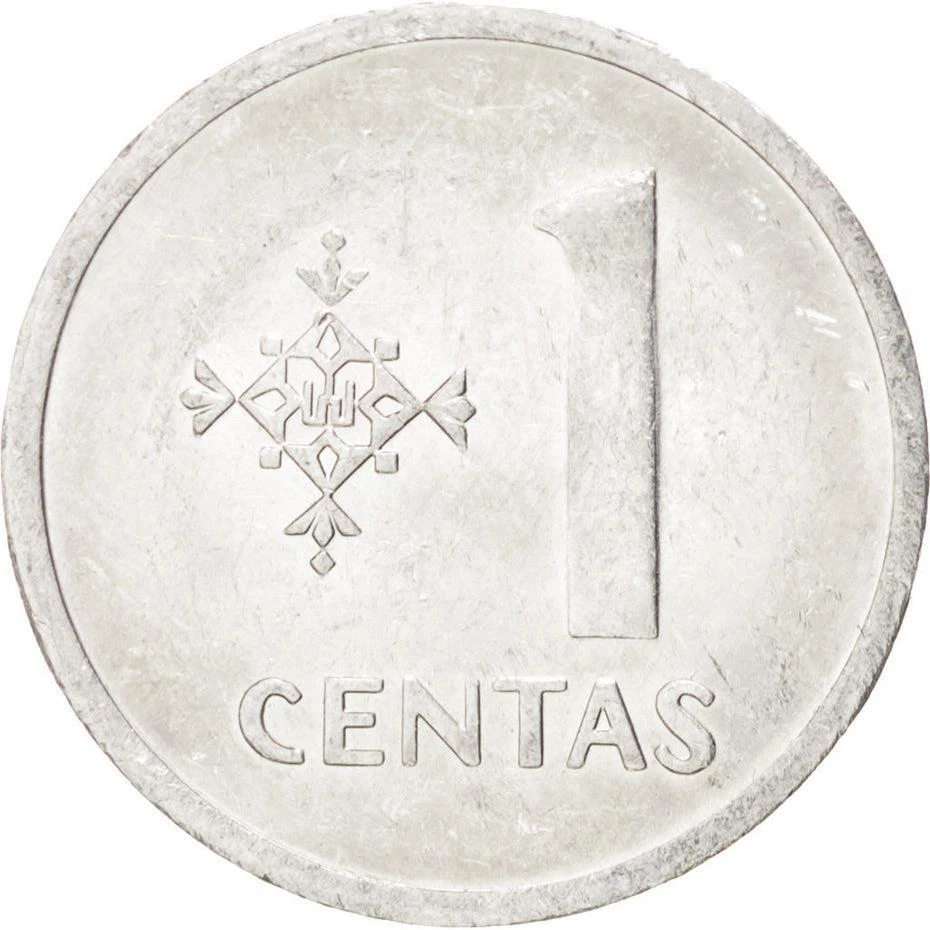 Lithuanian Coin Lithuania 1 Centas | Vytis | Horse | Knight | 1991 - Image 3 of 4